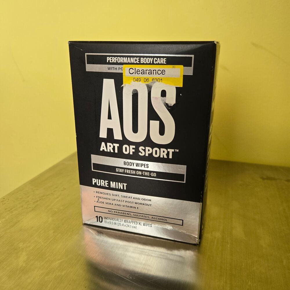 Art of‎ sport body wipes. Pure mint